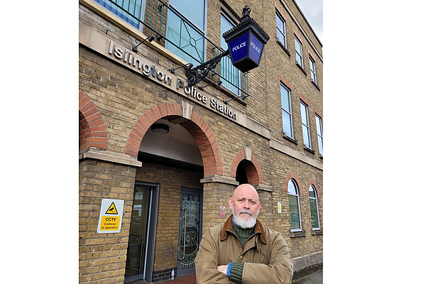 Terry Stacy at Angel Police Station